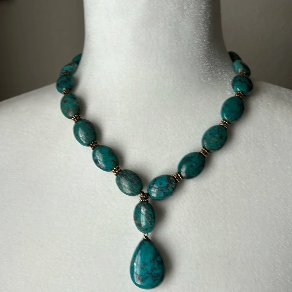 Turquoise Statement Necklace - Picture 1 of 4